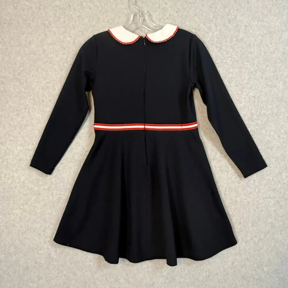 Jacadi Paris Milano Dress Girls Size 12A/Y Peter Pan Collar Event Preppy France